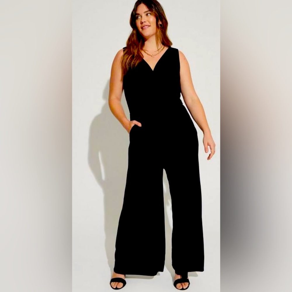 Torrid Tie Back wide leg jumper